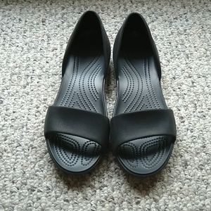 Black D'orsay Flats
